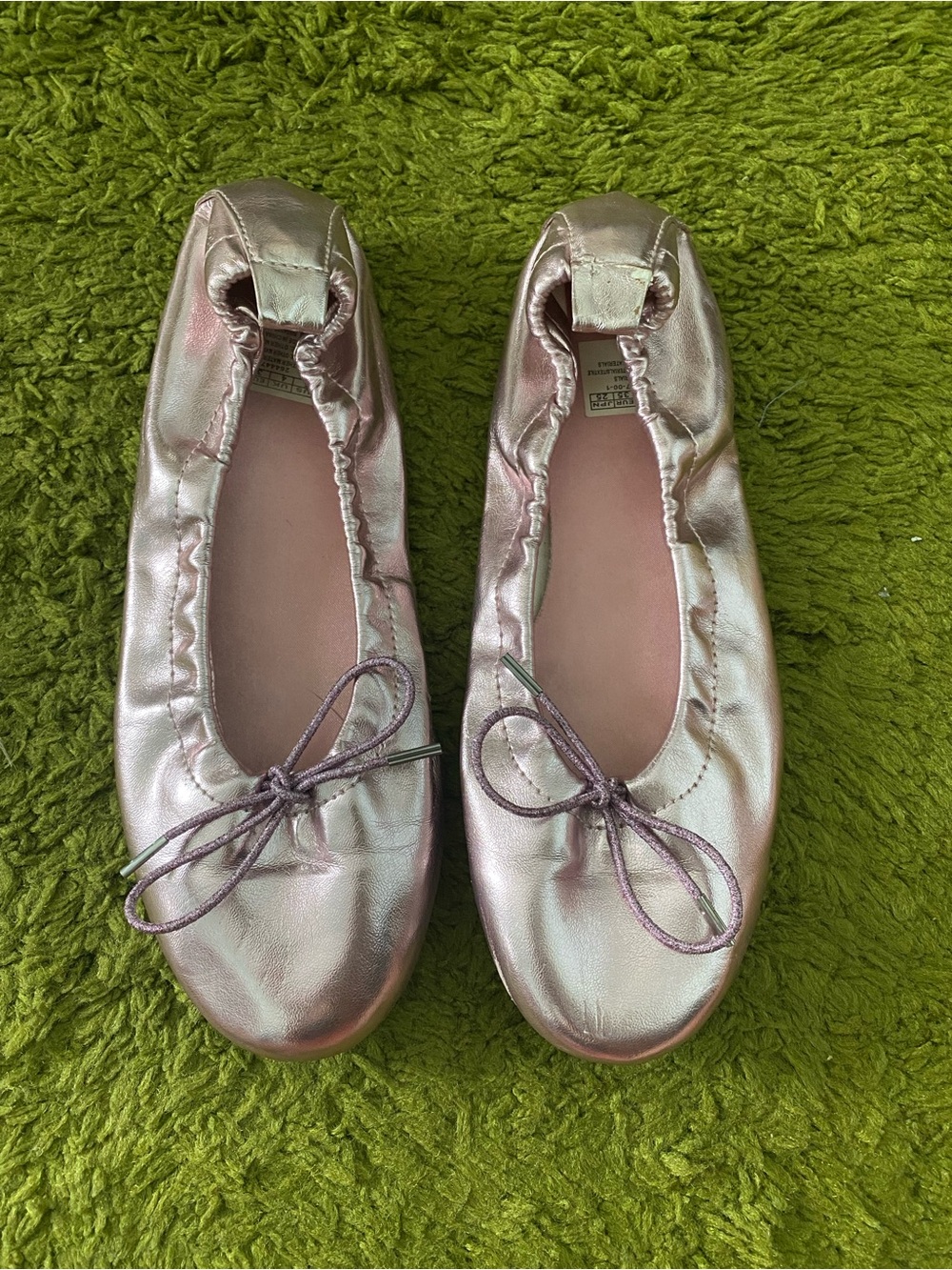 GAP Kids Y2K Metallic Pink Ballet Flats